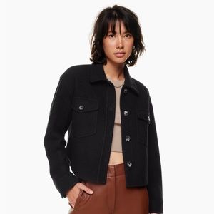 Aritzia Wilfred Ganna Cropped jacket in black